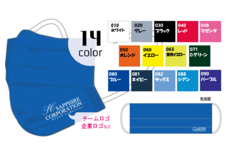 昇華抗菌ファッションマスク